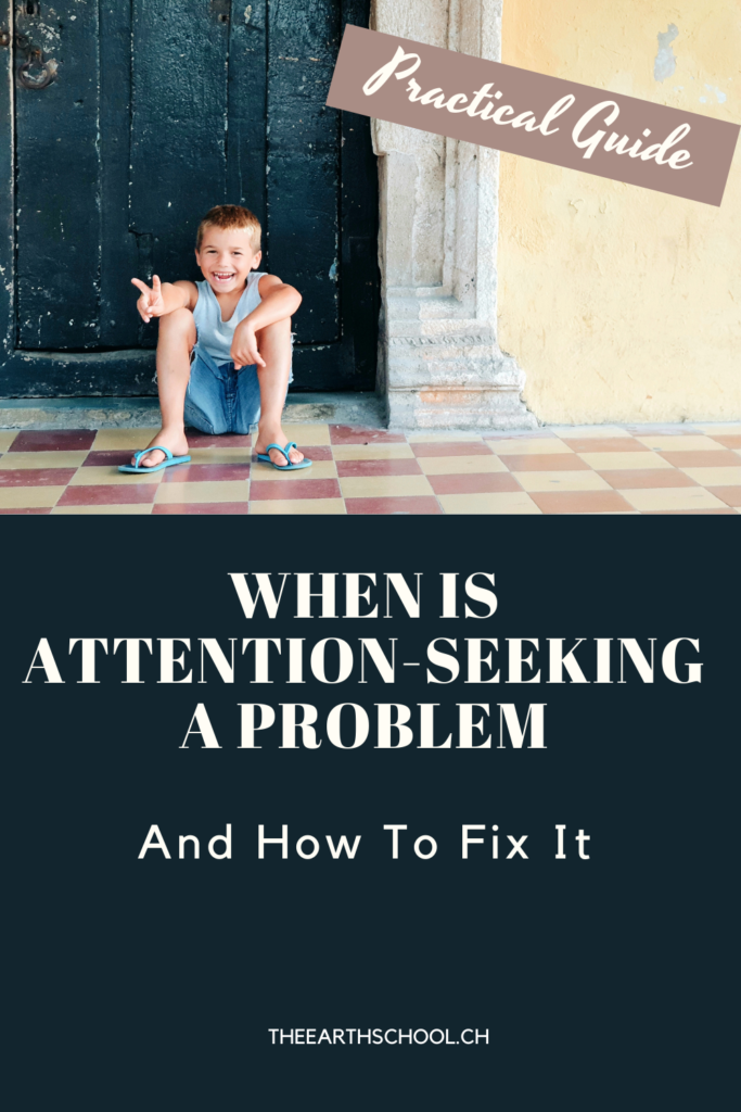 link to blog post about attention seeking children